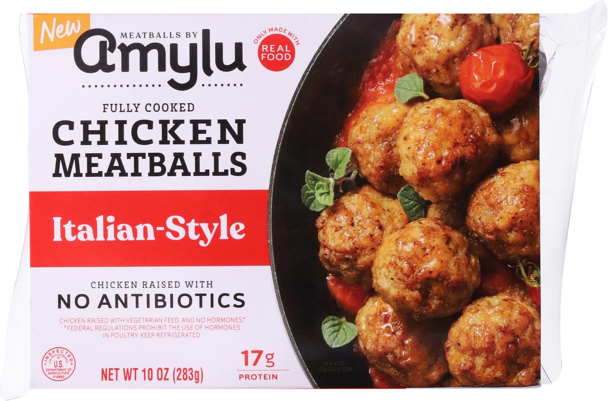 slide 11 of 14, Amylu Foods Italian-Style Chicken Meatballs 10 oz, 10 oz