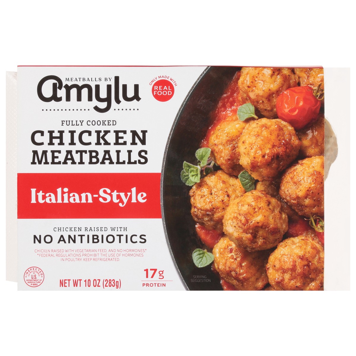 slide 1 of 14, Amylu Foods Italian-Style Chicken Meatballs 10 oz, 10 oz