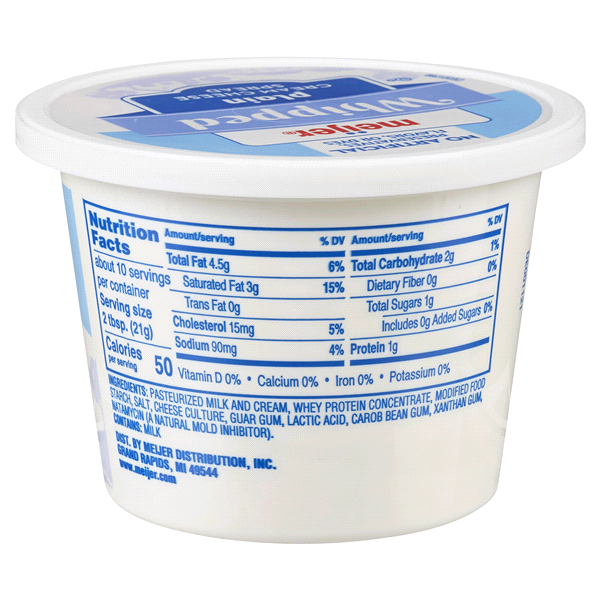 slide 4 of 5, Meijer Whipped Cream Cheese, 8 oz