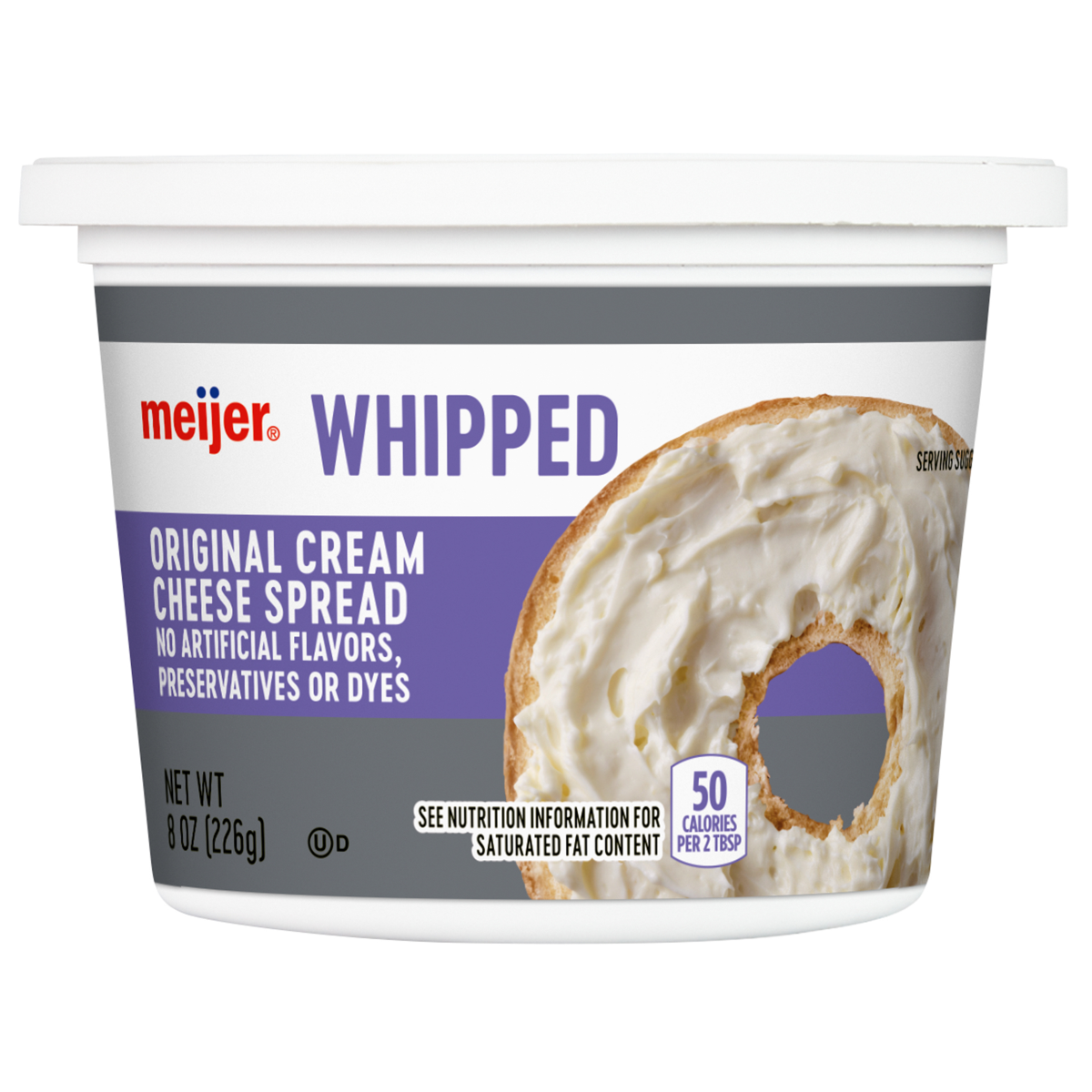 slide 1 of 5, Meijer Whipped Cream Cheese, 8 oz