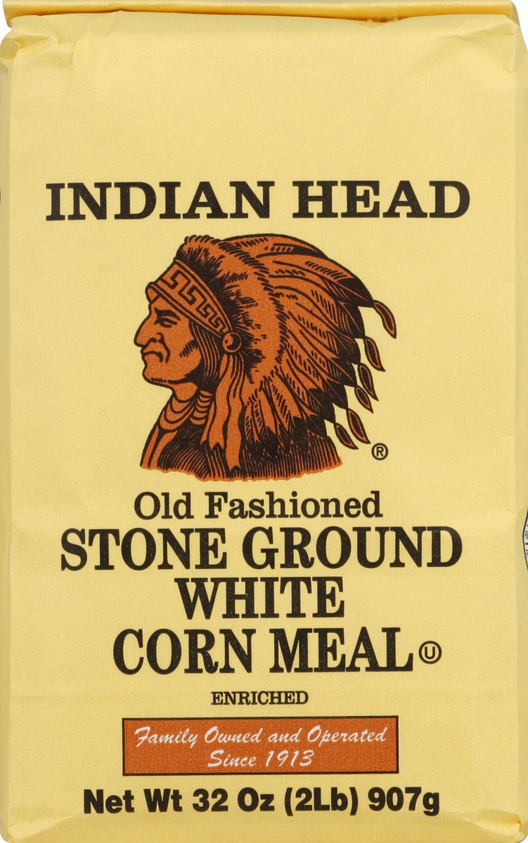 slide 4 of 5, Indian Head Corn Meal, Old Fashioned Stone Ground White - 32 oz, 32 oz