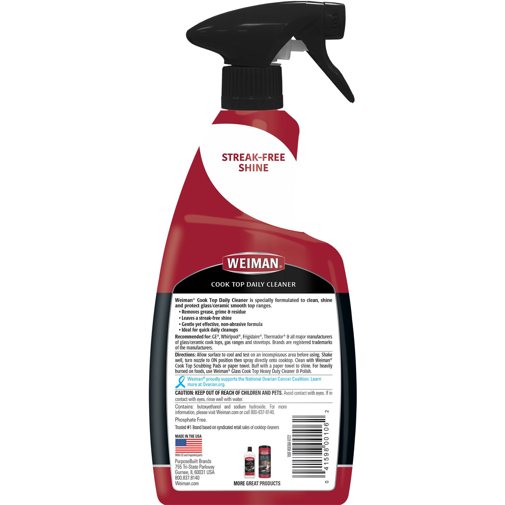 slide 2 of 6, Weiman Cook Top Cleaner Spray, 22 fl oz