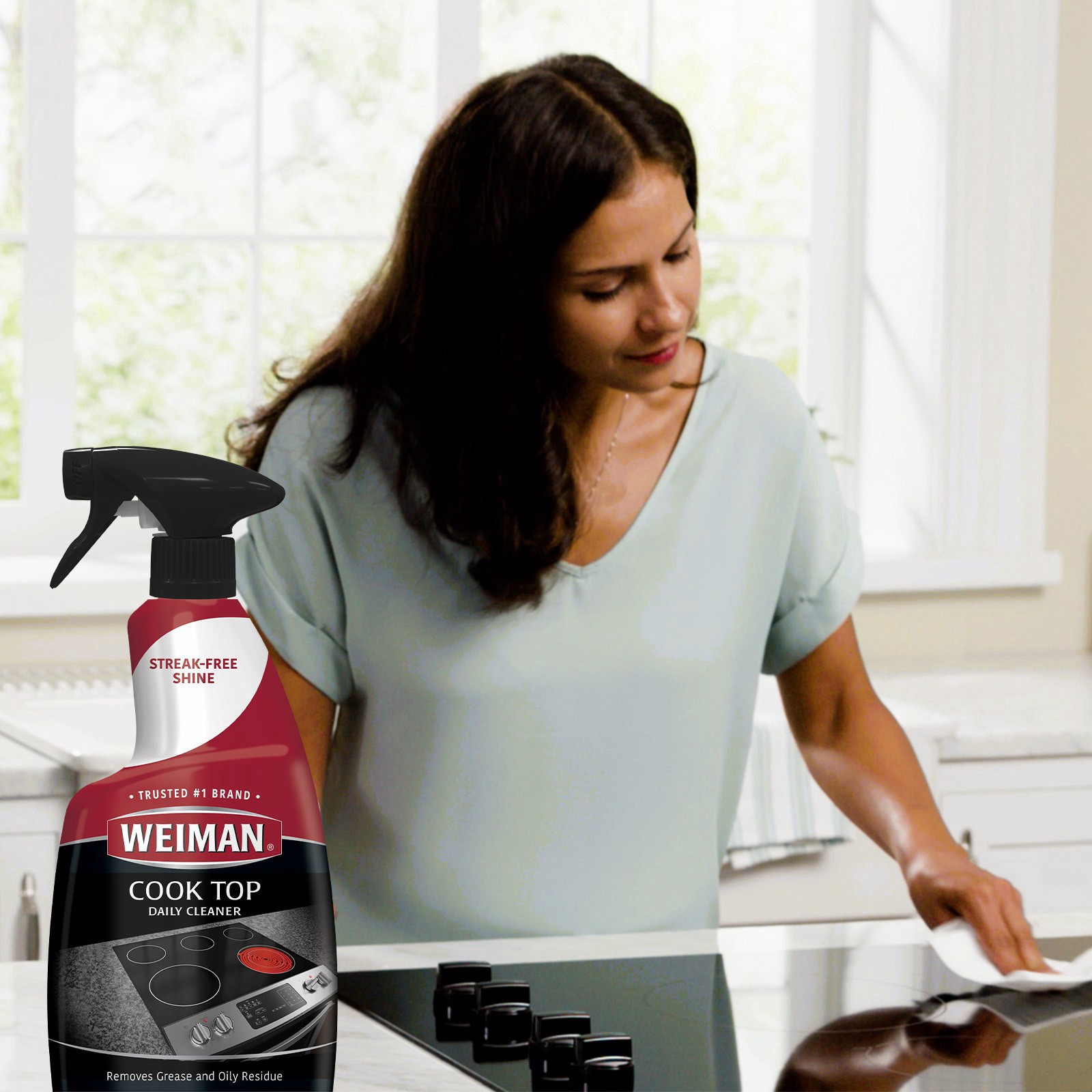 slide 3 of 6, Weiman Cook Top Cleaner Spray, 22 fl oz