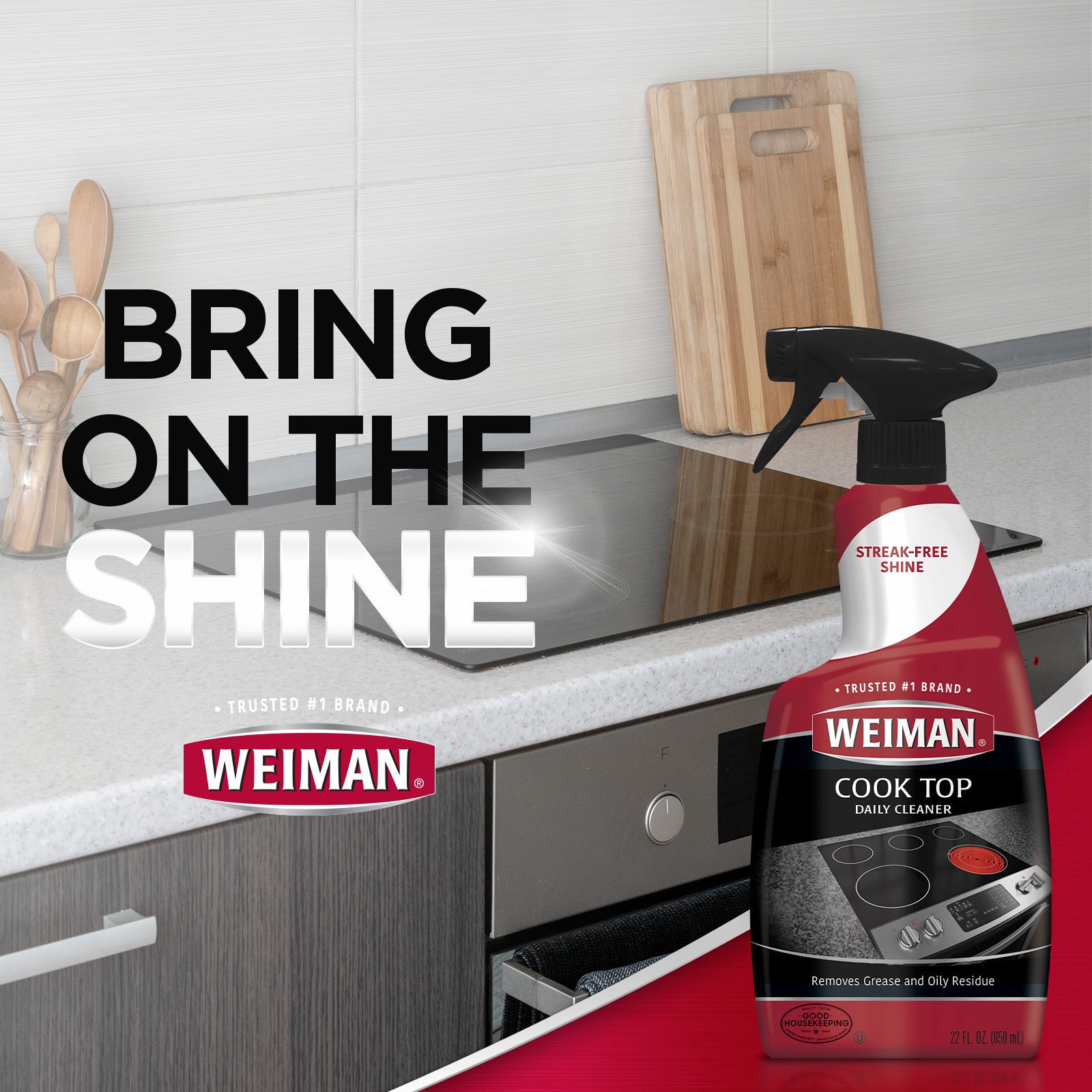 slide 5 of 6, Weiman Cook Top Cleaner Spray, 22 fl oz