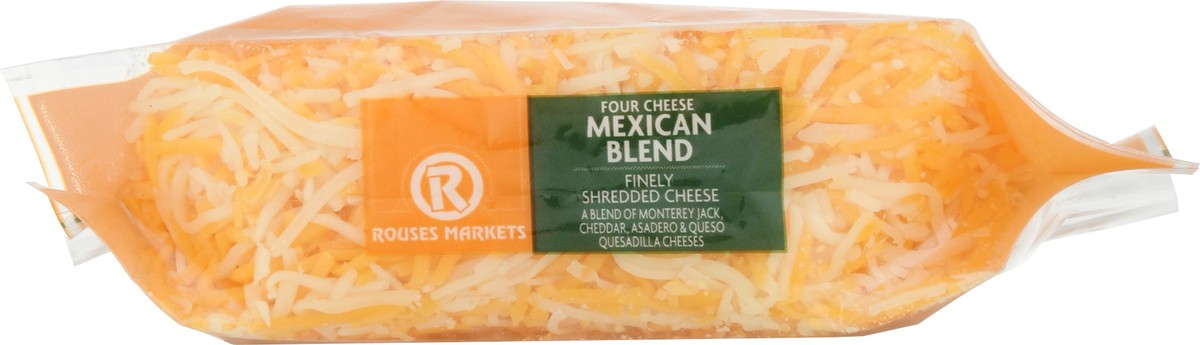 slide 7 of 13, Rouses Markets Mexican Blend Four Cheese Finely Shredded Cheese 8 oz, 8 oz