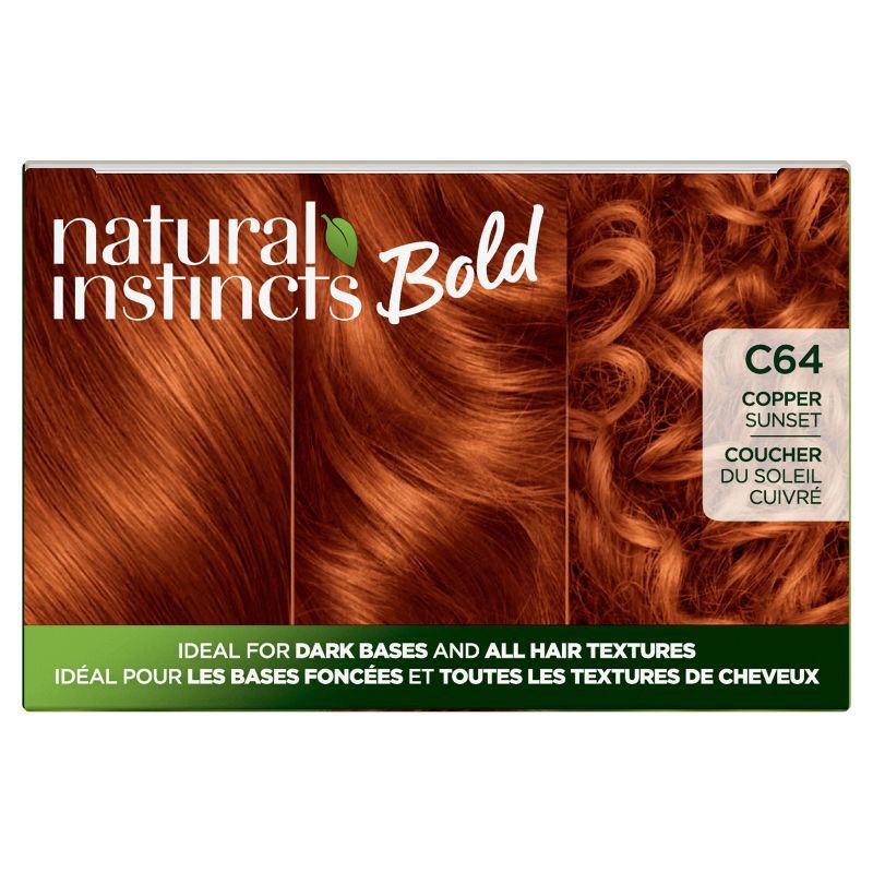 slide 6 of 7, Natural Instincts Clairol Natural Instincts Bold C64 Copper Sunset Hair Dye, 1 ct