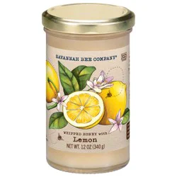 Savannah Bee Company Whipped Honey with Lemon - 12 oz
