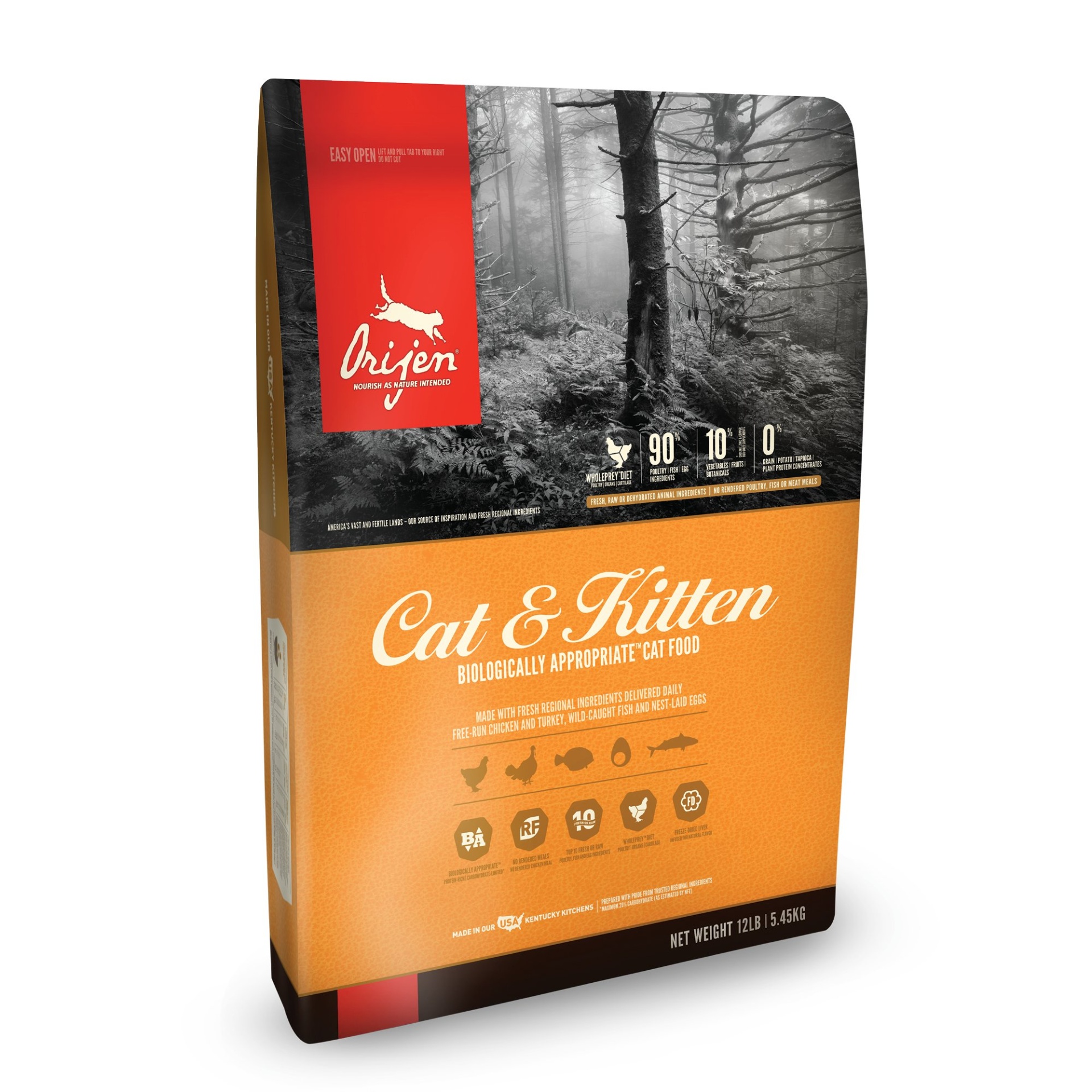 Orijen Cat & Kitten Dry Cat Food 12 lb Shipt