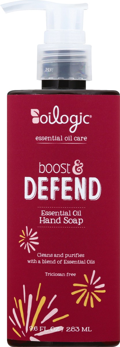 slide 5 of 10, Oilogic Boost & Defend Essential Oil Hand Soap 9.6 oz, 9 oz