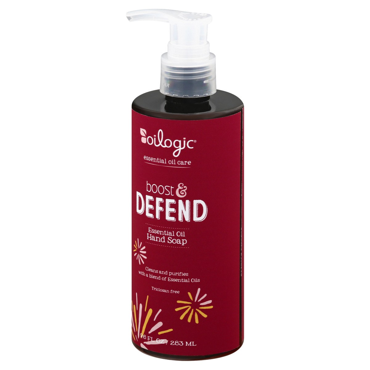 slide 9 of 10, Oilogic Boost & Defend Essential Oil Hand Soap 9.6 oz, 9 oz