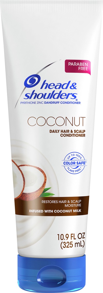 slide 3 of 3, Head & Shoulders Head and Shoulders Coconut Fresh Anti-Dandruff Paraben Free Conditioner, 10.9 fl oz, 10.90 fl oz