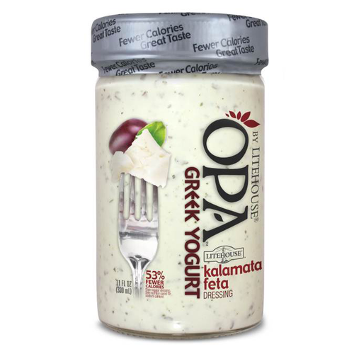 slide 1 of 1, Litehouse Opa Greek Yogurt Dressing, Kalamata Feta, 11 fl oz