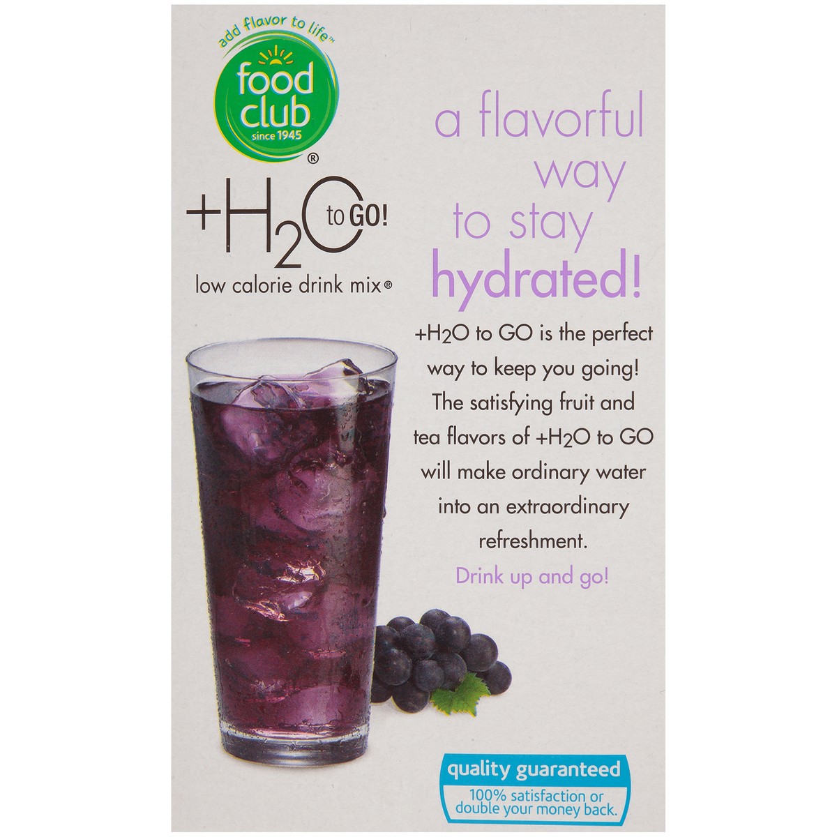 slide 7 of 9, Food Club Low Calorie Grape Drink Mix 10 ea, 0.77 oz