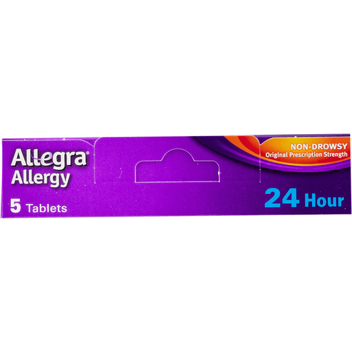 slide 8 of 9, Allegra 24 Hour Allergy Relief Tablets - Fexofenadine Hydrochloride, 5 ct