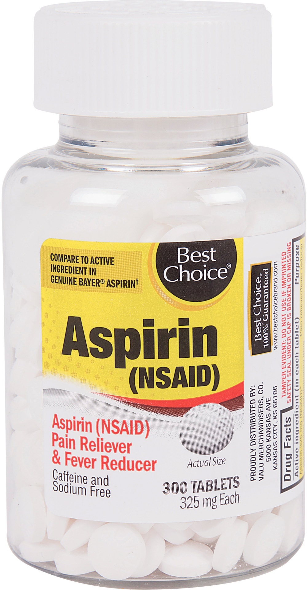 slide 1 of 1, Best Choice Aspirin Tablets, 300 ct; 325 mg