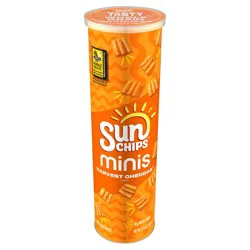 SunChips Whole Grain Snacks, Harvest Cheddar Flavored, Minis - 3.75 oz