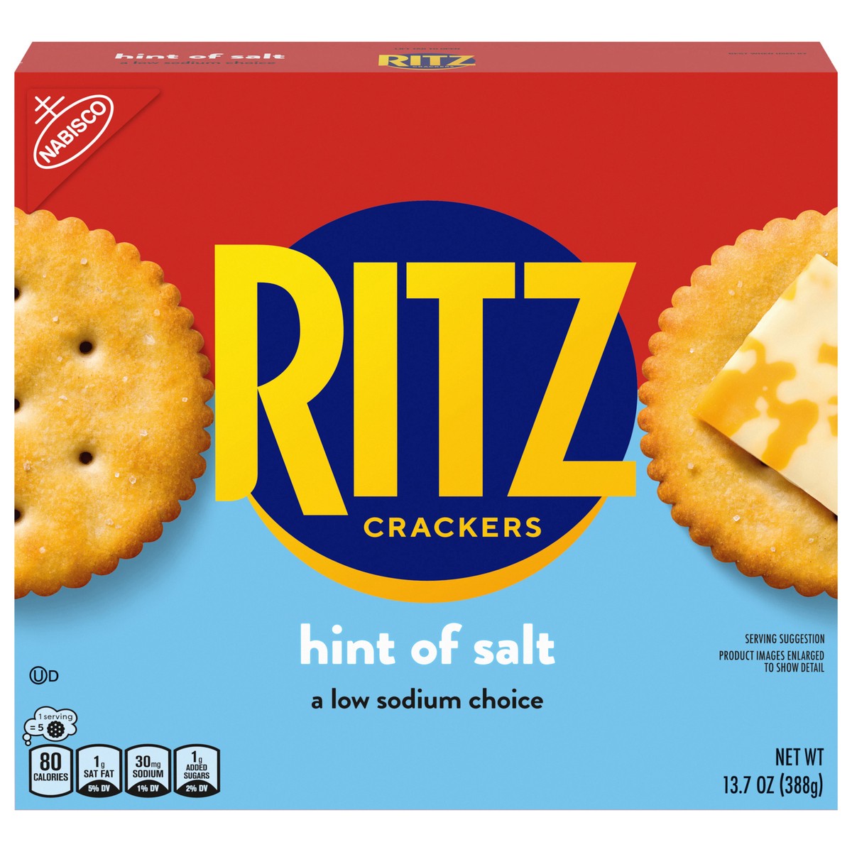 slide 1 of 9, RITZ Hint of Salt Crackers, Snacks for Kids and Adults, Lunch Snacks, 13.7 oz, 13.7 oz