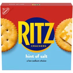 RITZ Hint of Salt Crackers, Snacks for Kids and Adults, Lunch Snacks, 13.7 oz