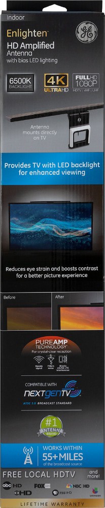 slide 1 of 1, Ge Enlighten Hd Amplified Antenna, 1 ct