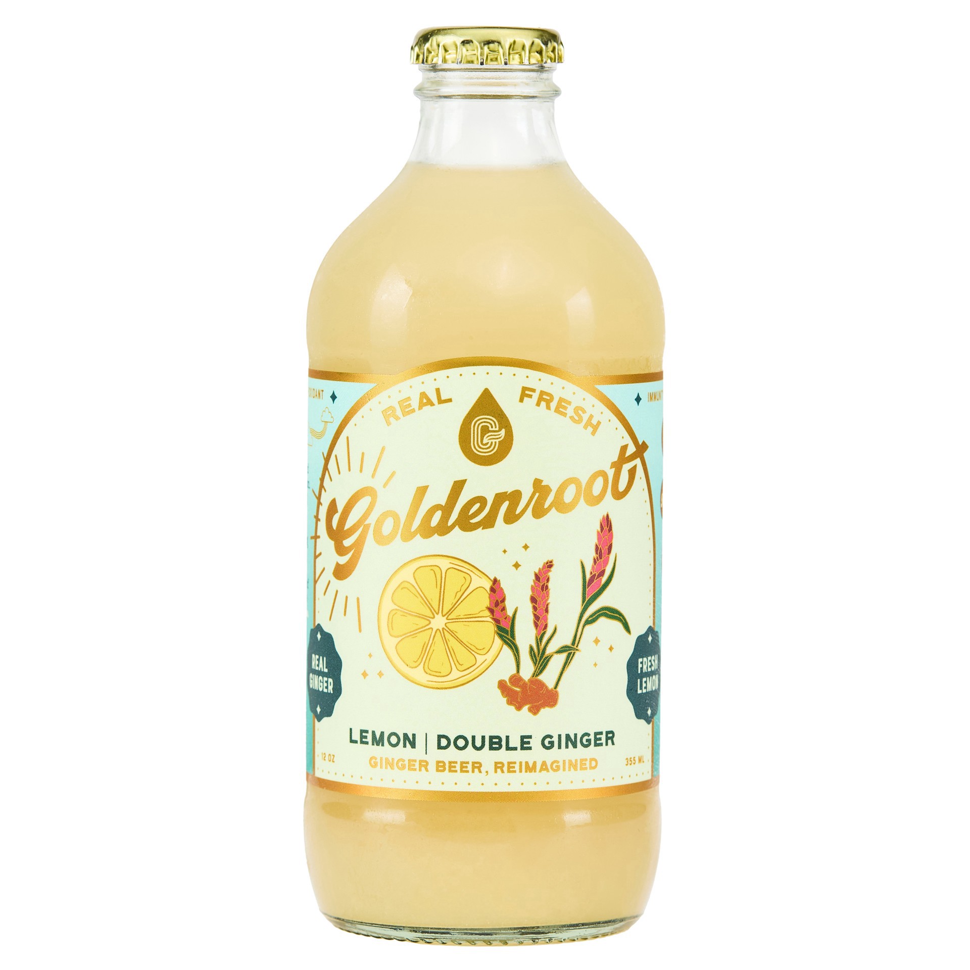 slide 1 of 1, Goldenroot Double Ginger Beer, 12 oz