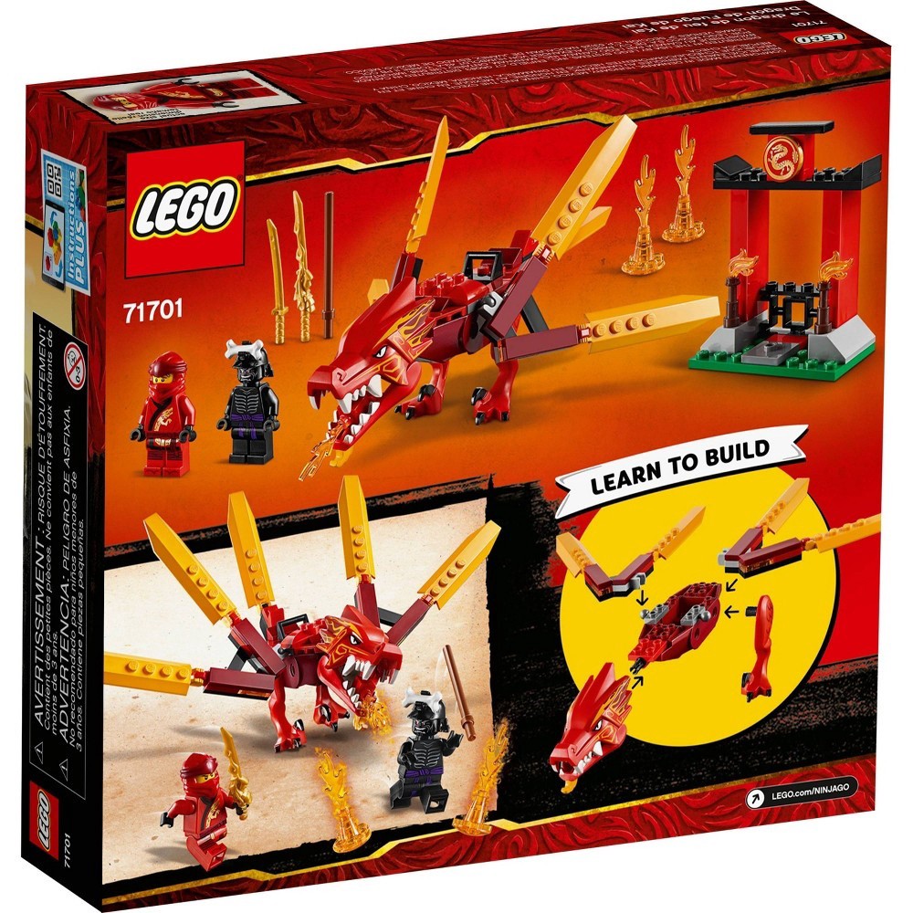 slide 2 of 7, LEGO NINJAGO Legacy Kai's Fire Dragon Building Kit 71701, 1 ct