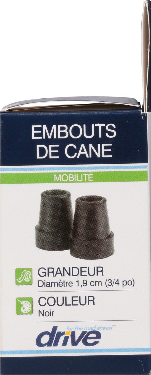 slide 2 of 9, Drive Mobility Black Cane Tips 1 pr, 