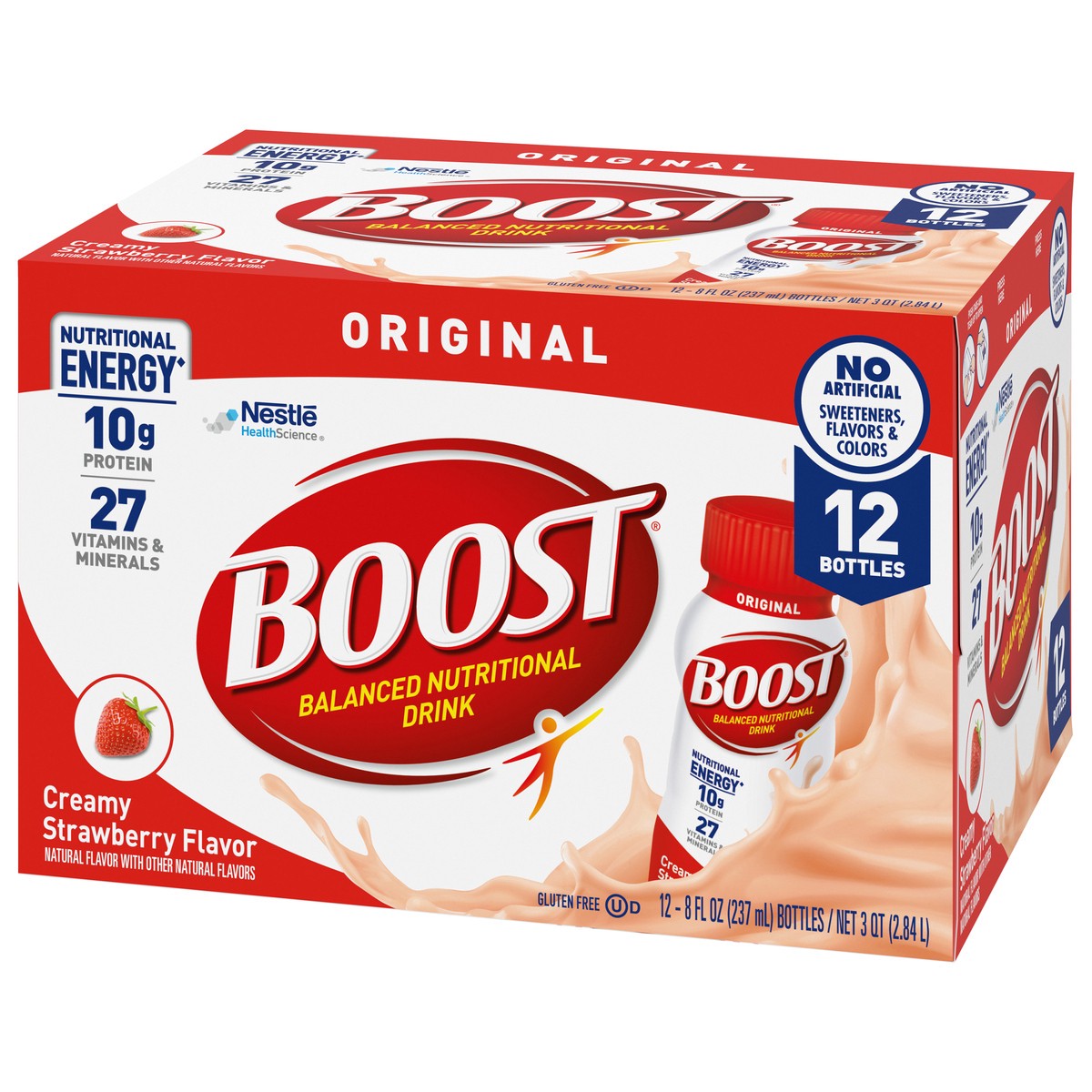 slide 5 of 9, BOOST Original Strawberry, 8 fl oz