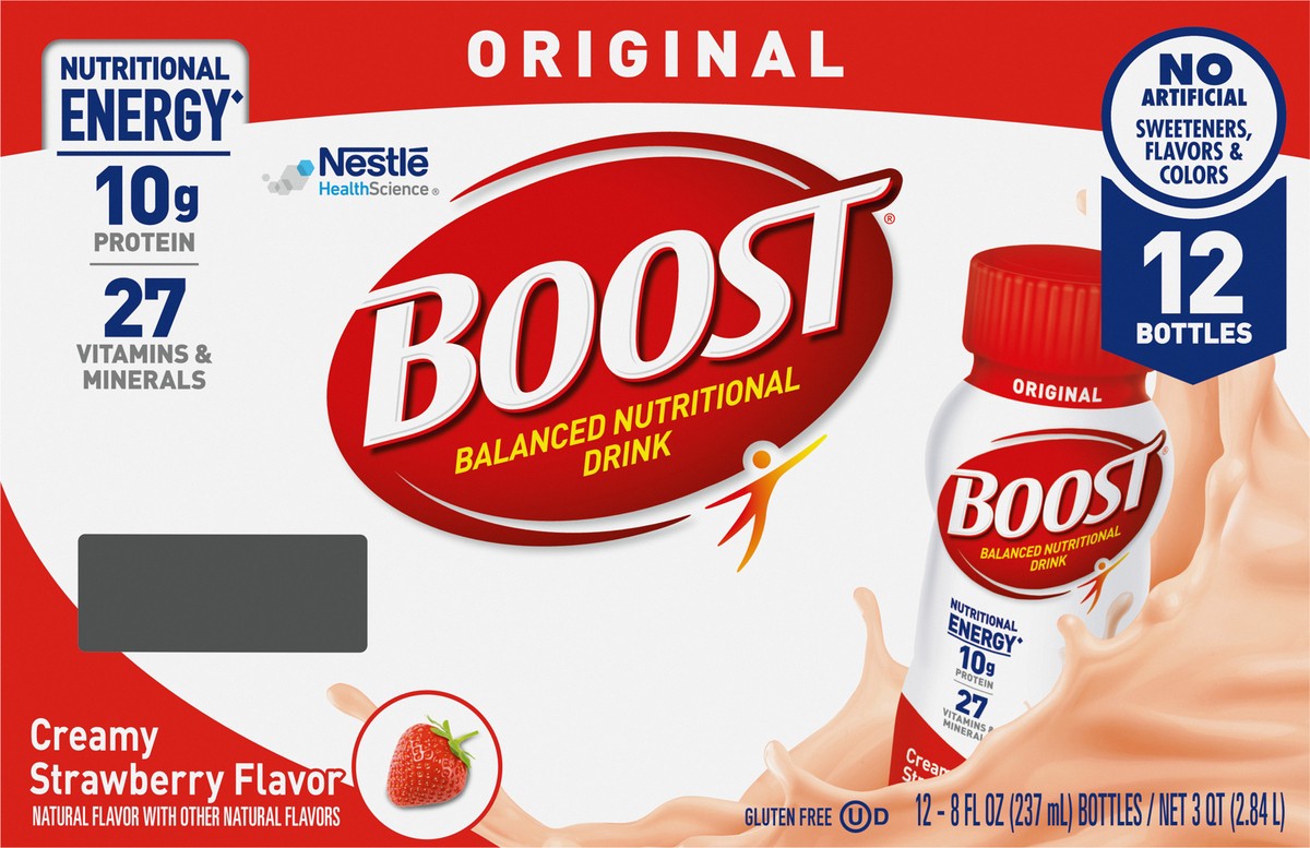 slide 7 of 9, BOOST Original Strawberry, 8 fl oz