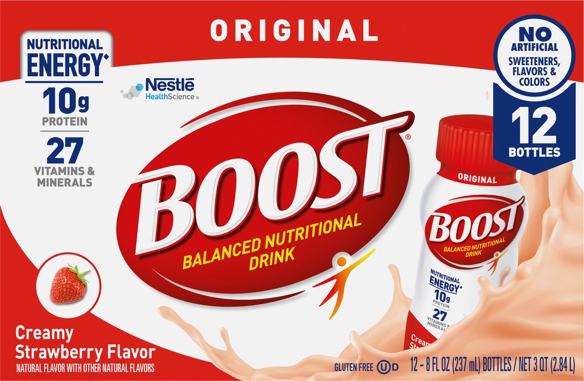 slide 9 of 9, BOOST Original Strawberry, 8 fl oz