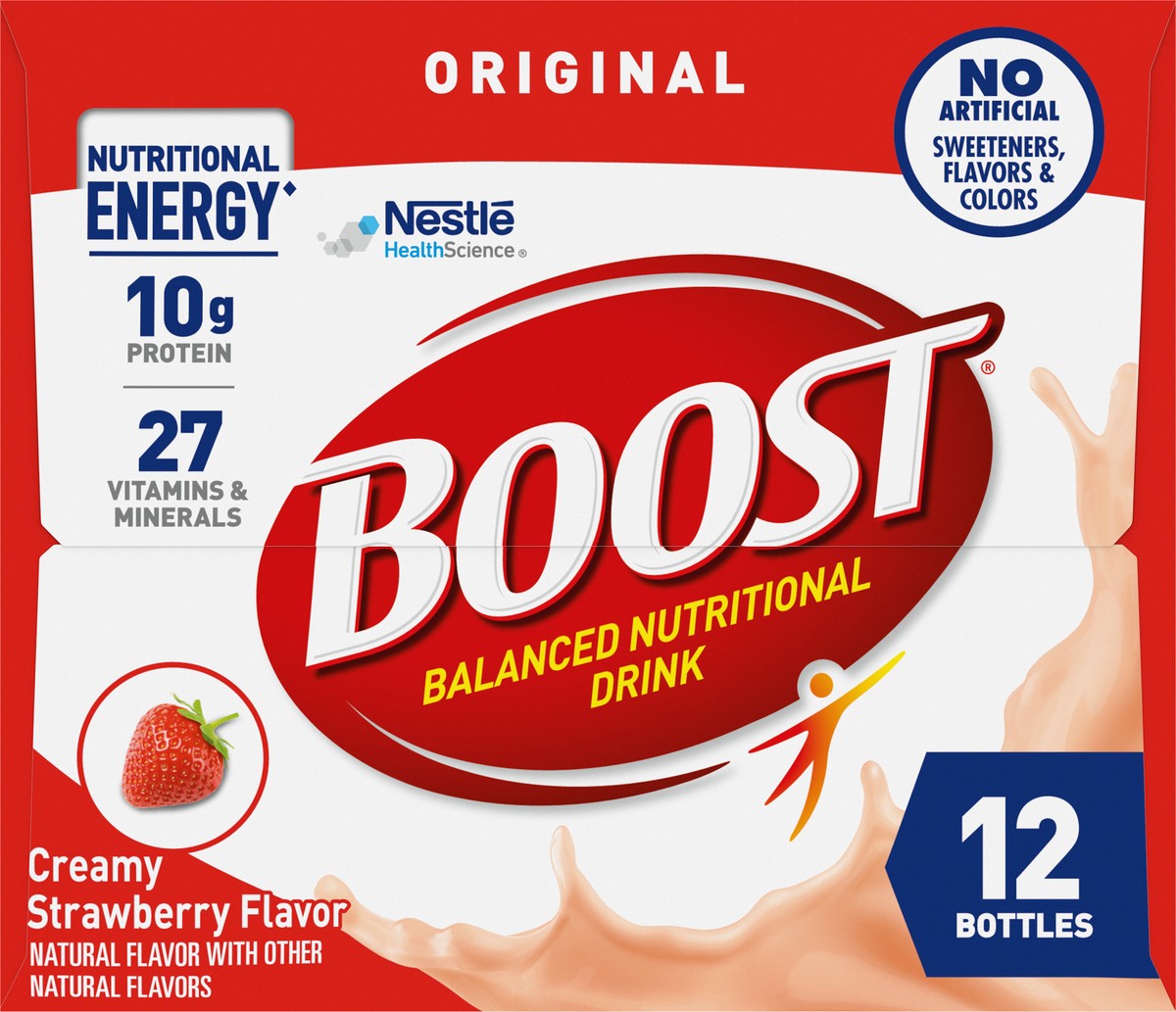 slide 6 of 9, BOOST Original Strawberry, 8 fl oz