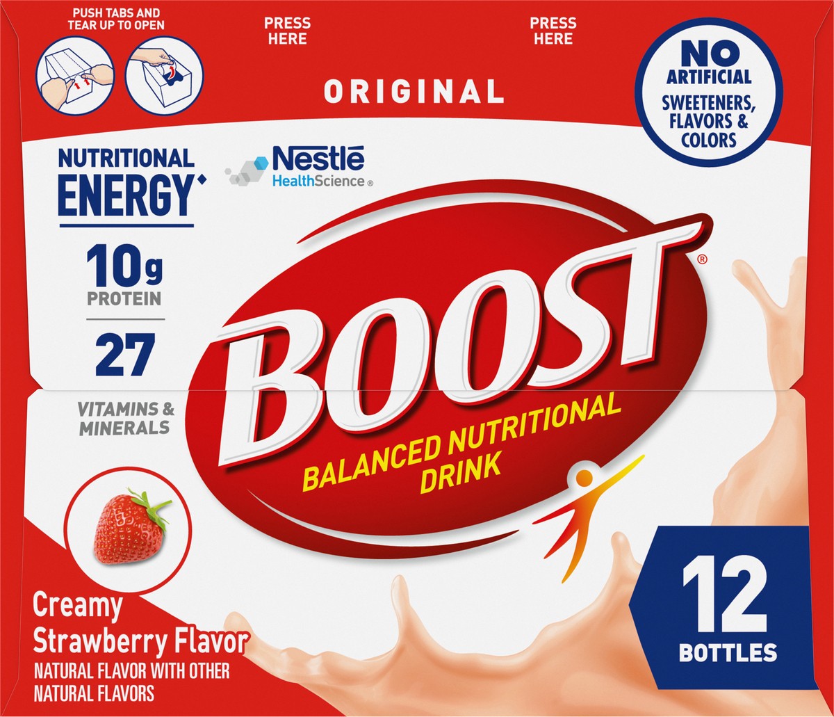 slide 3 of 9, BOOST Original Strawberry, 8 fl oz