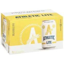 Athletic Brewing Beer, Lite, 6 Pack