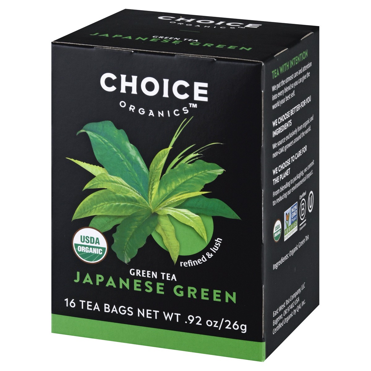 slide 4 of 9, Choice Organics Japanese Green Tea, Contains Caffeine, Green Tea Bags, 16 Count, 16 ct