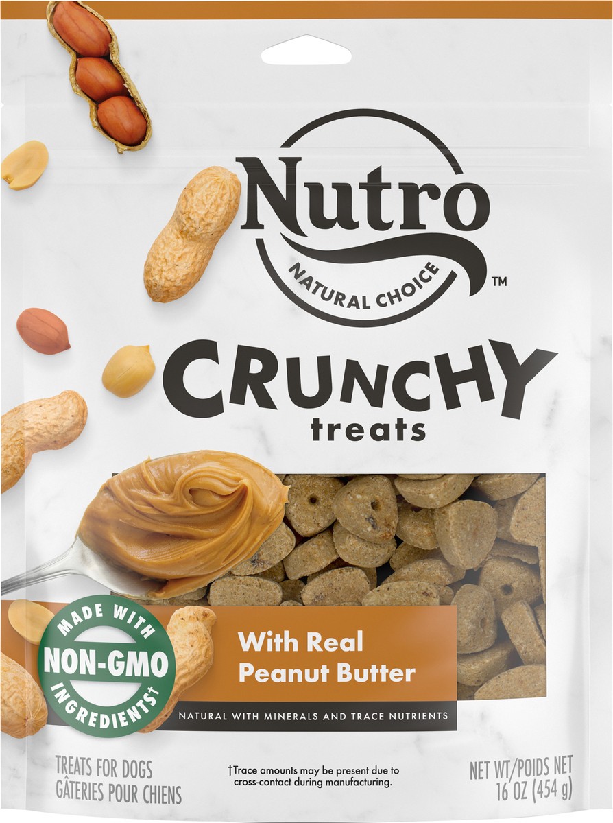 slide 4 of 7, Nutro Crunchy with Real Peanut Butter Treats for Dogs 16 oz, 16 oz