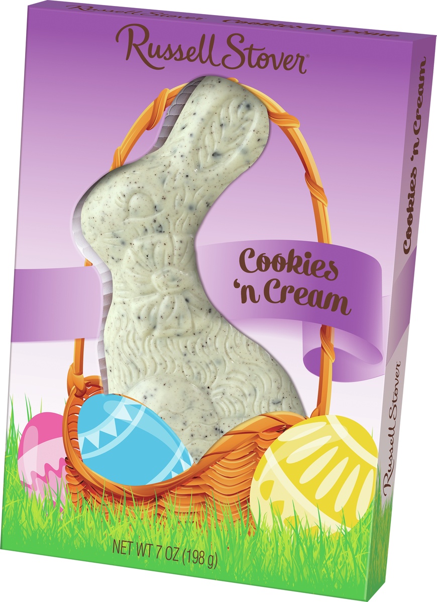 slide 1 of 1, Russell Stover Cookies And Cream Rabbit, 7 oz