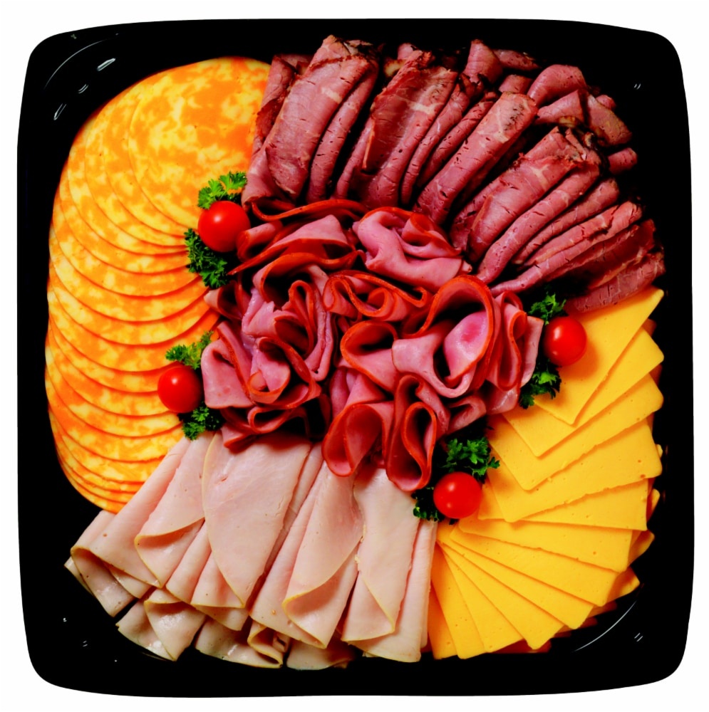 slide 1 of 1, Deli Large Meat & Cheese Tray, 6 lb