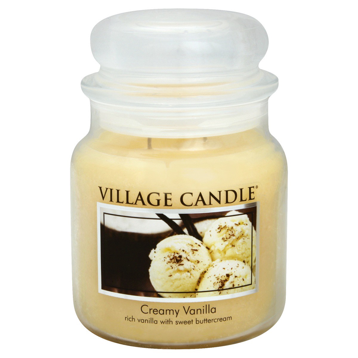 slide 1 of 2, Village Candle Creamy Vanilla Jar, 1 ct