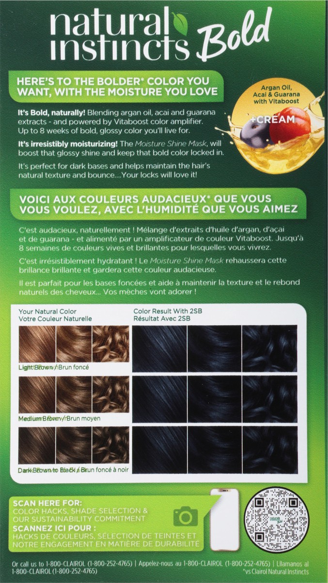 slide 8 of 9, Natural Instincts Clairol Natural Instincts Bold BL28 Blue Black Hair Dye, 1 ct