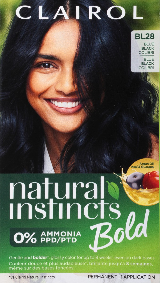 slide 7 of 9, Natural Instincts Clairol Natural Instincts Bold BL28 Blue Black Hair Dye, 1 ct