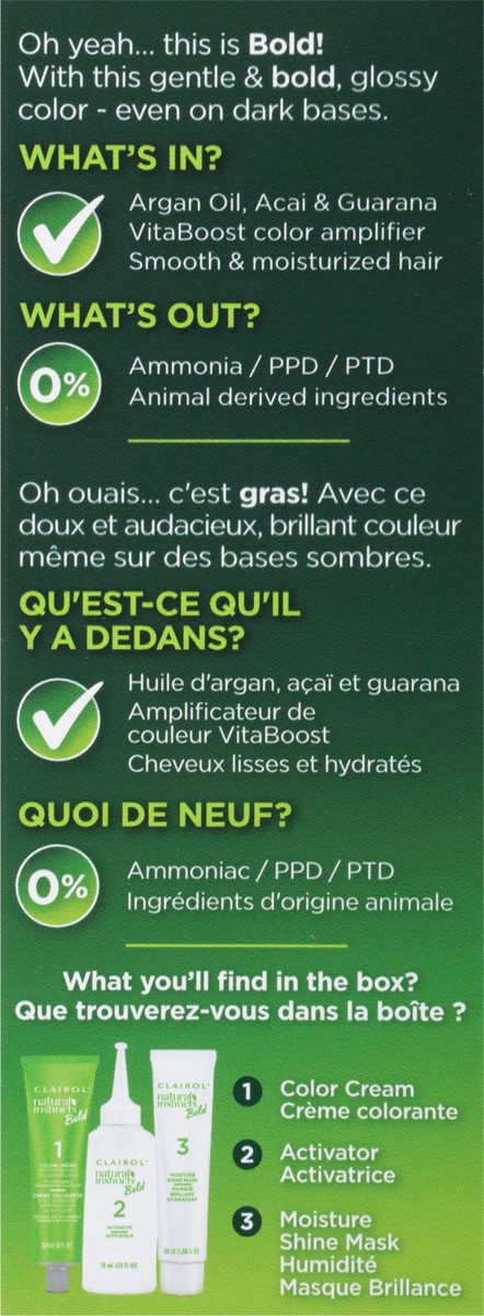 slide 3 of 9, Natural Instincts Clairol Natural Instincts Bold BL28 Blue Black Hair Dye, 1 ct