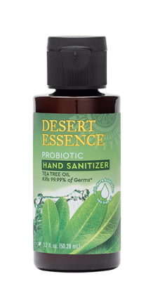 slide 1 of 1, Desert Essence Tea Tree Oil Probiotic Hand Sanitizer, 1.7 fl oz