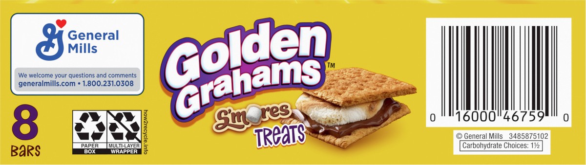 slide 4 of 9, Golden Grahams S'mores Chocolate Marshmallow Bars - 8ct, 8 ct; 1.06 oz