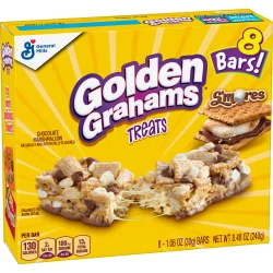 Golden Grahams S'mores Chocolate Marshmallow Biscuit Bars