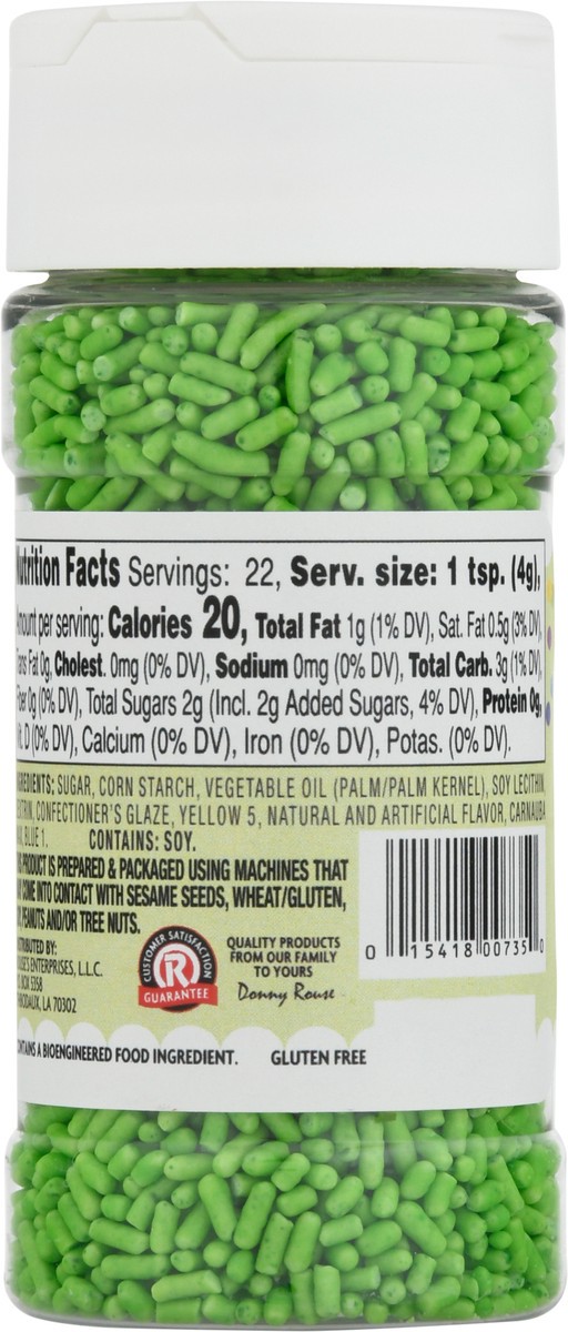 slide 3 of 14, Rouses Markets Lime Green Sprinkles 3.2 oz, 3.2 oz
