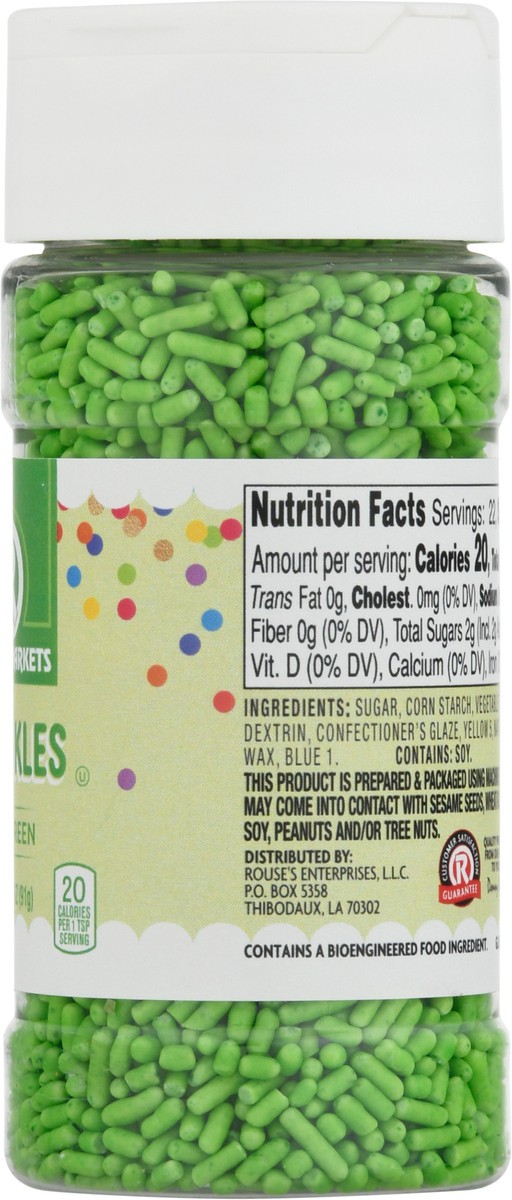slide 4 of 14, Rouses Markets Lime Green Sprinkles 3.2 oz, 3.2 oz