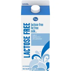 Kroger Lactose Free Fat Free Milk - 1/2 gal