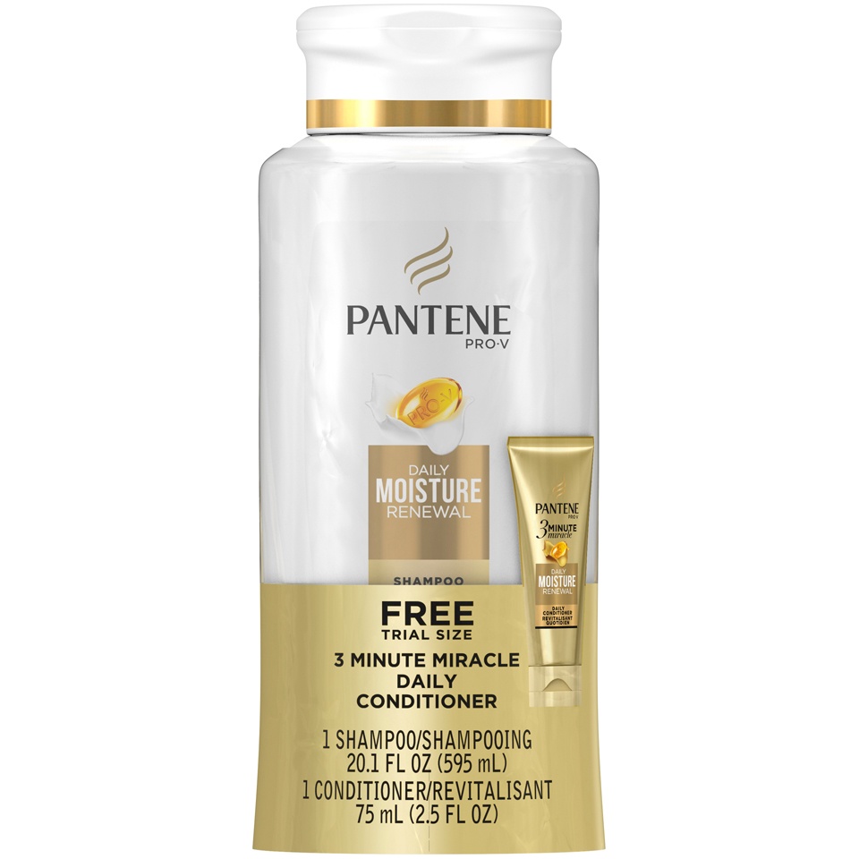 slide 1 of 1, Pantene PRO-V Daily Moisture Renewal Shampoo, 22.8 oz