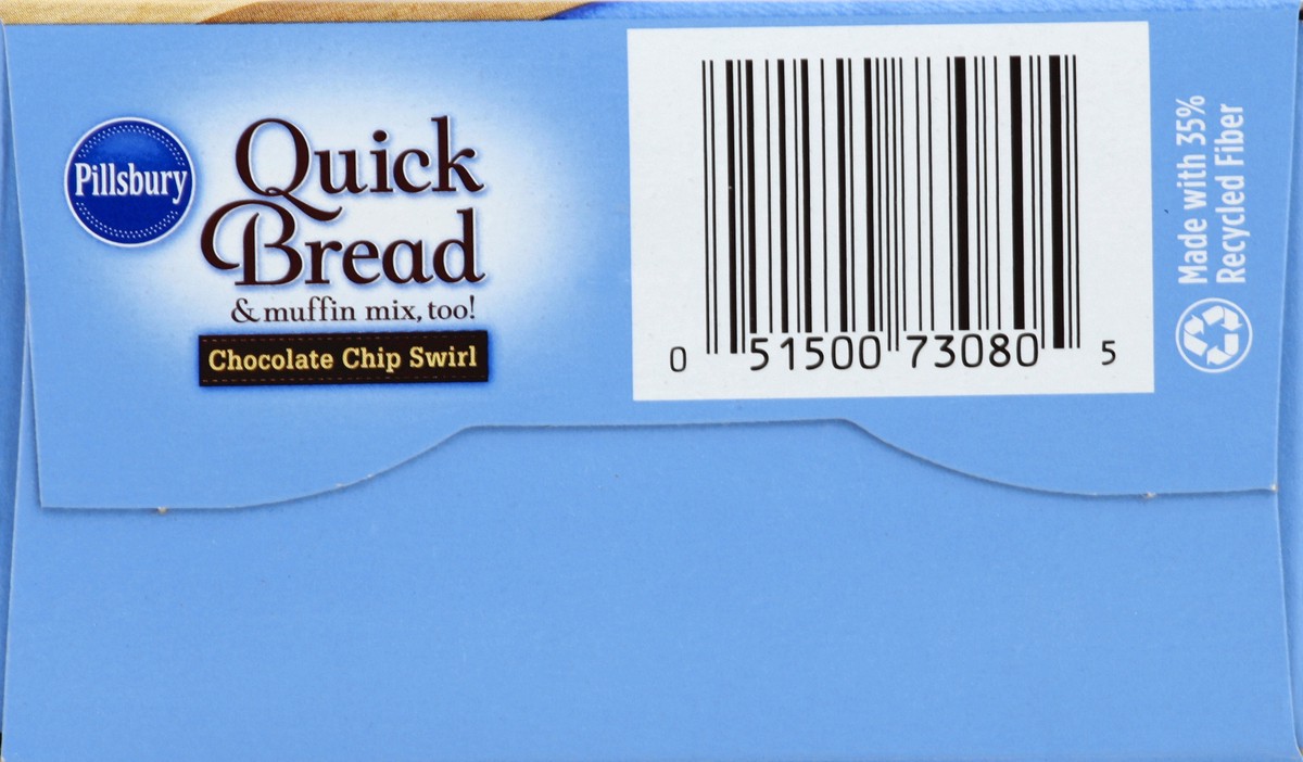 slide 4 of 6, Pillsbury Chocolate Chip Swirl Quick Bread & Muffin Mix, 17.4 oz