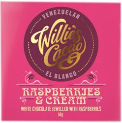Willie's Cacao Raspberries & Cream Bar