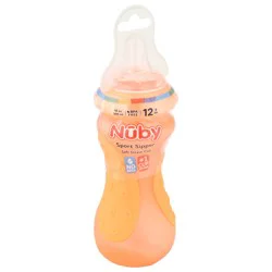 Nuby 12m+ 10 oz Sport Sipper Soft Straw Cup, 1 ea